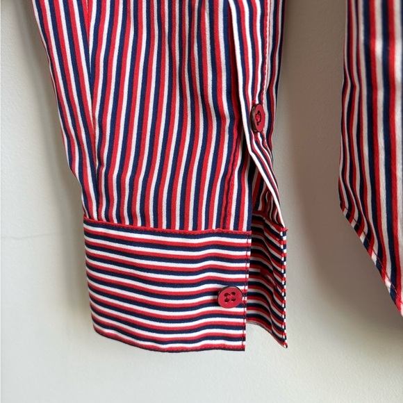 Cabi Style 5335 Franklin Patriot Striped Popover Blouse SMALL - Picture 8 of 9